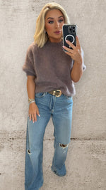 WHISPER MOHAIR JUMPER - CHOCOLATE Knitwear Neline 