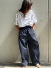 THE ELODIE TROUSERS - NAVY Bottoms, Jeans & Skirts Goldie S 