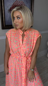 LUCIA DRESS - NEON ANIMAL PRINT Dresses Neline 