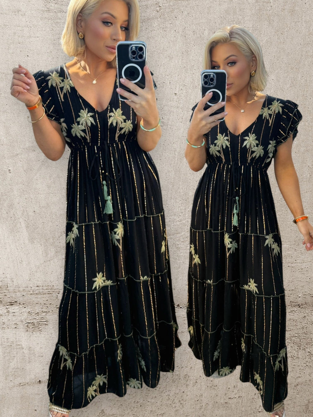 PALMA NIGHTS MAXI DRESS - BLACK Dresses Noeline 
