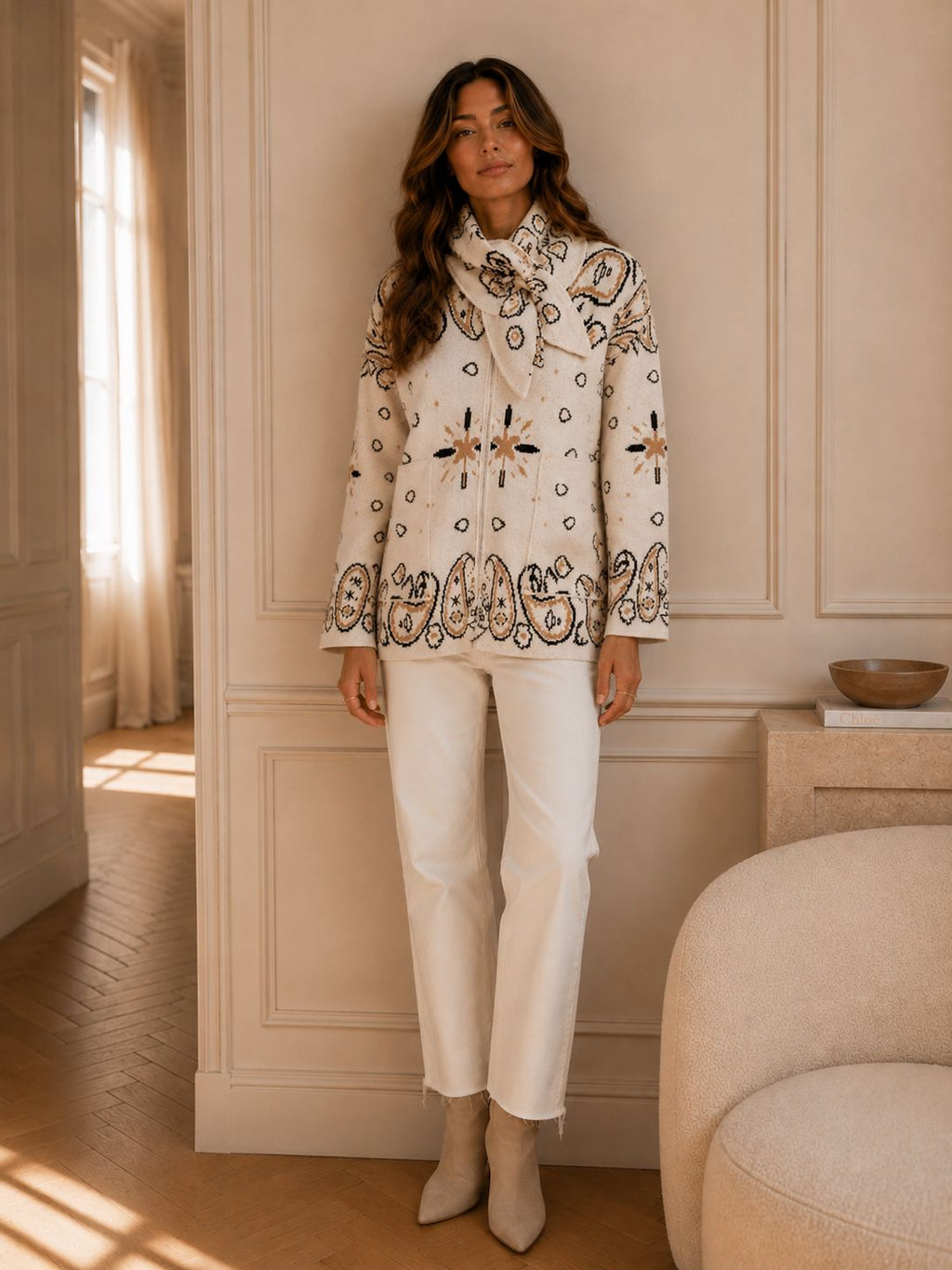SIENNA CARDIGAN + SCARF SET Knitwear Oreline 