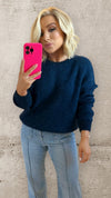 THE ALPINA LUXE KNIT - NAVY Knitwear Mayeli 
