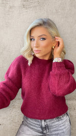 PETRA SUPER SOFT SWEATER - BURGUNDY