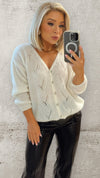 THE OPAL CARDIGAN - IVORY Knitwear Mayeli 