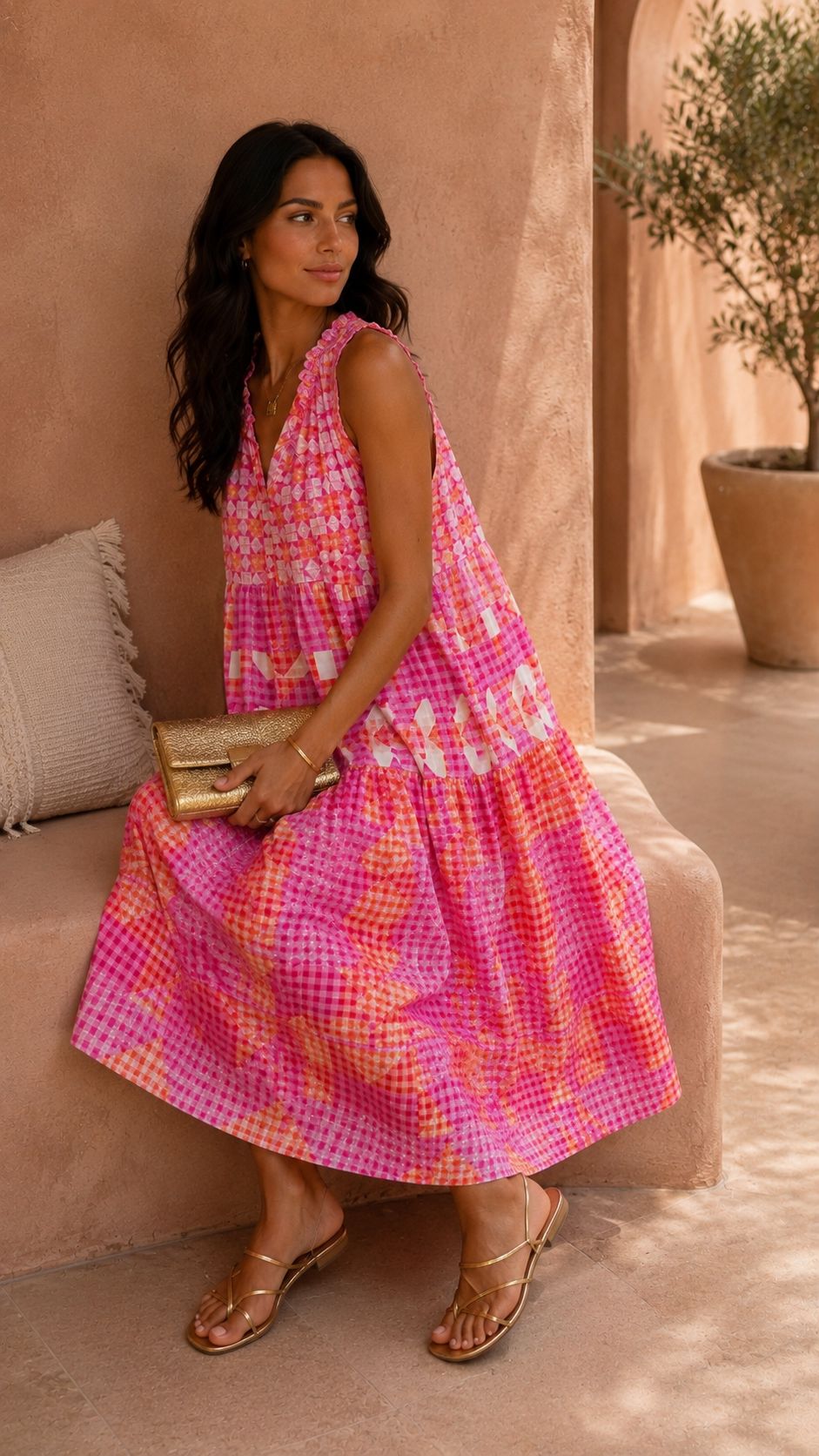 THE MARBELLA MOSAIC DRESS Dresses Neline 