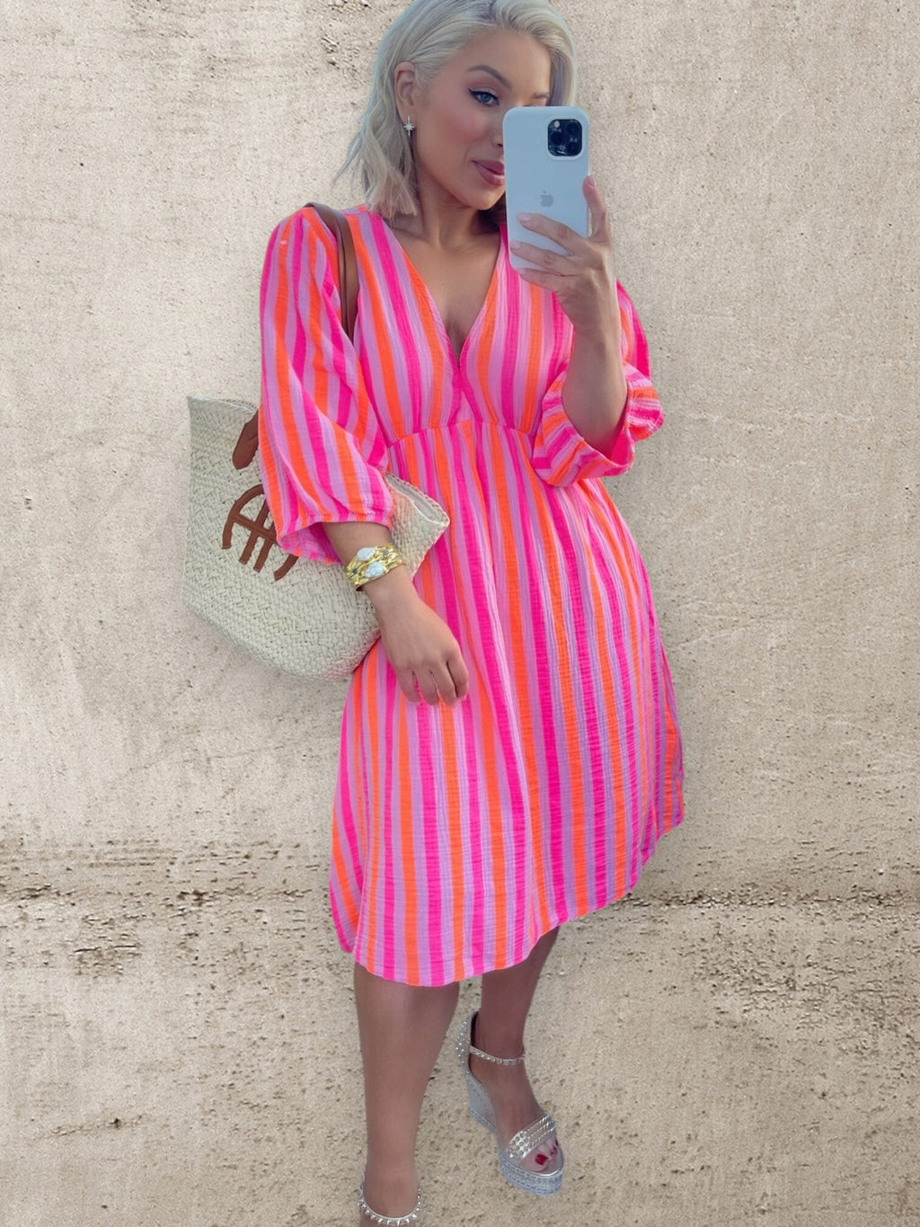 MARBELLA STRIPE DRESS Dresses Noeline 
