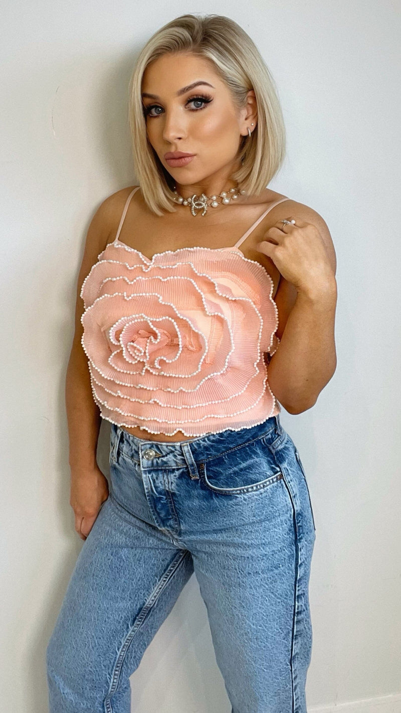 DALTA ROSE BLOOM TOP - BLUSH Coco Boutique 