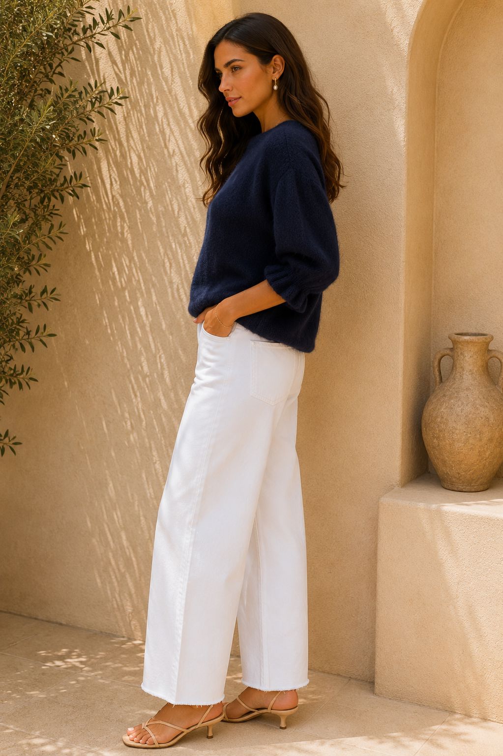 THE LOLA SUMMER KNIT - FRENCH NAVY Knitwear Neline 