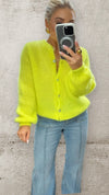THE LUMINÉ MOHAIR CARDI- CITRINE Knitwear Goldie S 