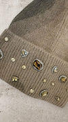 THE LUXE GEM BEANIE - TAUPE Hat Sweet Eme 