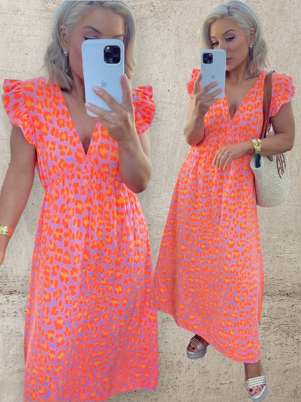 LILA ANIMAL PRINT DRESS Dresses Noeline 