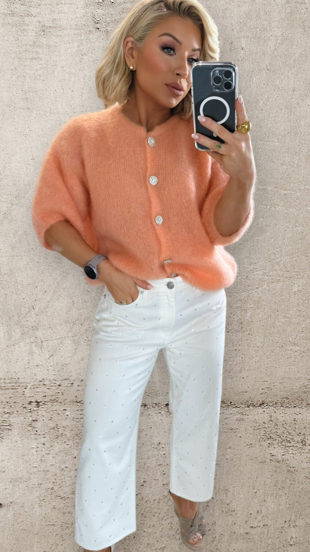 THE LUMIÉRE KNIT - PEACH Knitwear Coco Boutique 