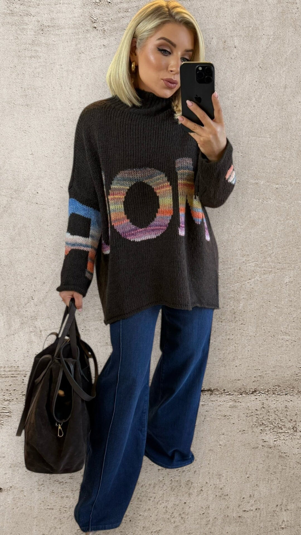 THE AMOUR KNIT - DARK BROWN Knitwear Gigi Lu 