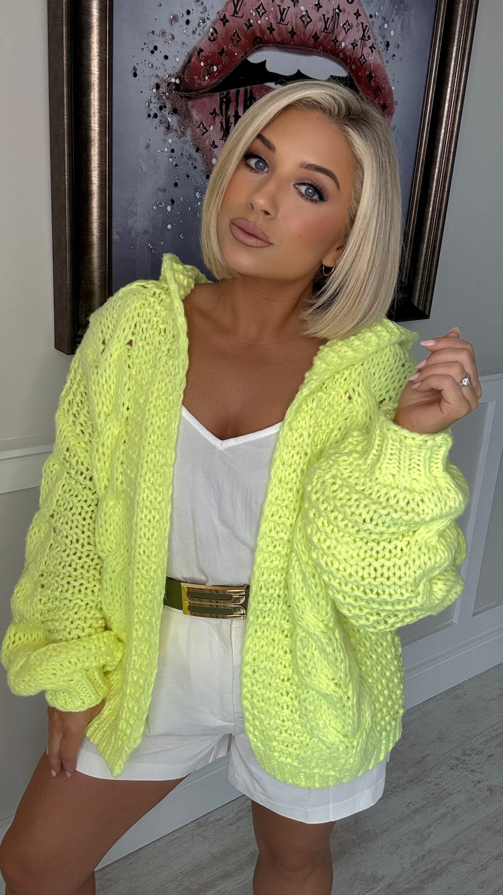 THE LIMONCELLO HOODED CARDI Knitwear Coco Boutique 