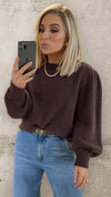 PETRA SUPER SOFT SWEATER - CHOCOLATE Knitwear Gigi Lu 