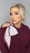 THE BORDEAUX BOW KNIT Knitwear Neline 