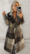 THE VALENCIA COAT - BEIGE/CHOC Coats & Blazers Neline 