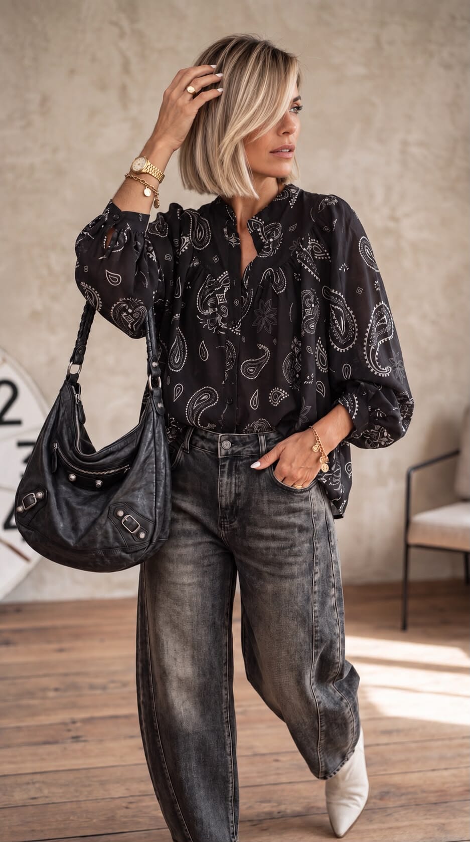 THE MARLOWE PAISLEY SHIRT Shirt Avril Vin 