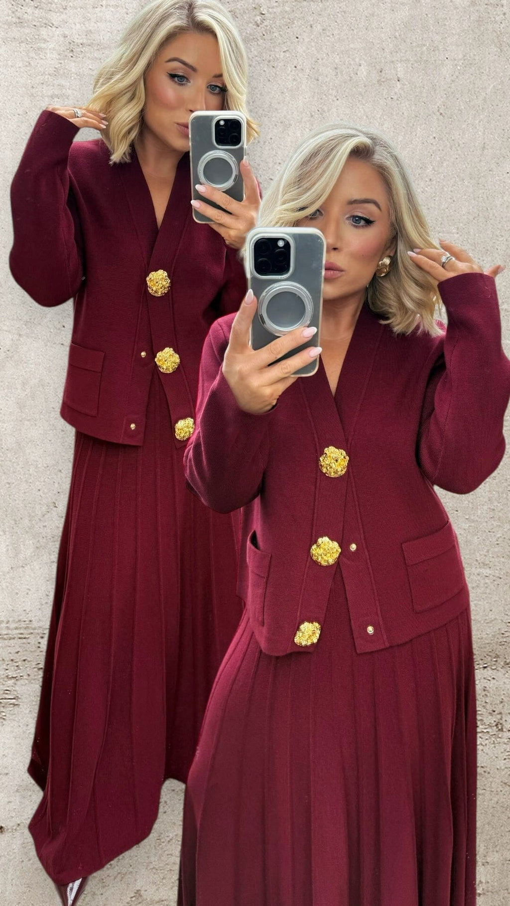THE BORDEAUX LUXE CO-ORD Co-ord set White Piece 