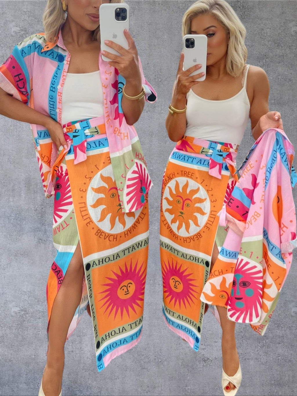 ALOHA SUN PRINT CO-ORD SET Dresses Noeline 