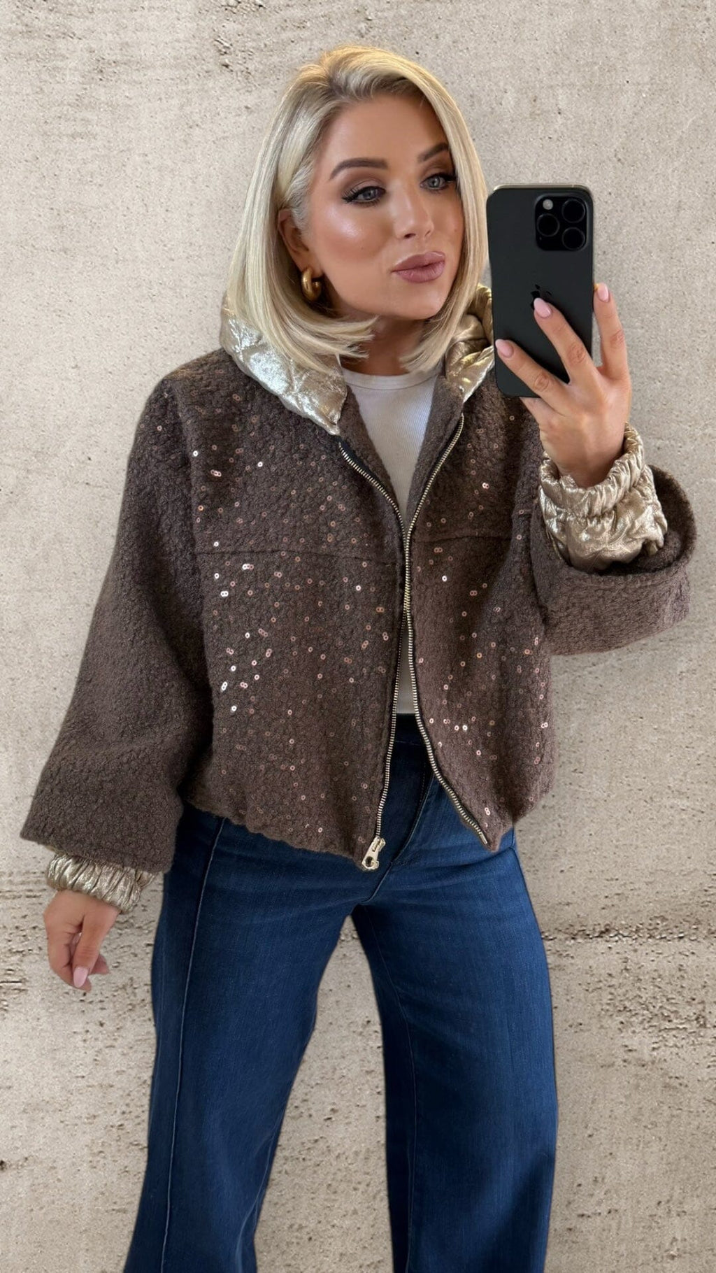 THE FLORENCE JACKET - CHOCO/GOLD Coats & Blazers Avril Vin 