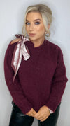 THE BORDEAUX BOW KNIT Knitwear Neline 