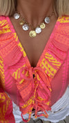THE RIO BLOUSE - CORAL Coco Boutique 