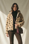 THE COLETE POLKA DOT FLEECE Coats & Blazers Avril Vin 