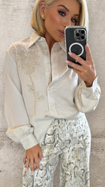 SOLENE EMBROIDERED SHIRT Shirt Coco Boutique 
