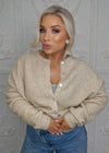 THE ESSIE CARDIGAN - OATMEAL Knitwear Mayeli 