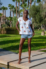 THE RIO TEE - WHITE Tops & Jumpers Coco Boutique 