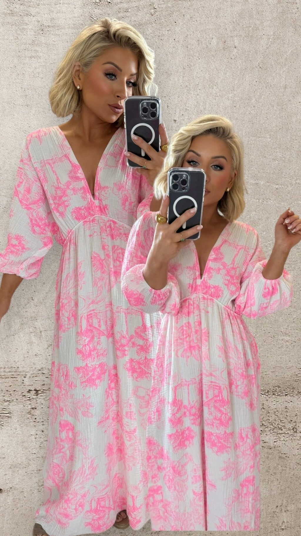 THE WILLOW DRESS - FLUO PINK Dresses Coco Boutique 