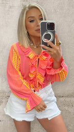 THE RIO BLOUSE - CORAL Coco Boutique 