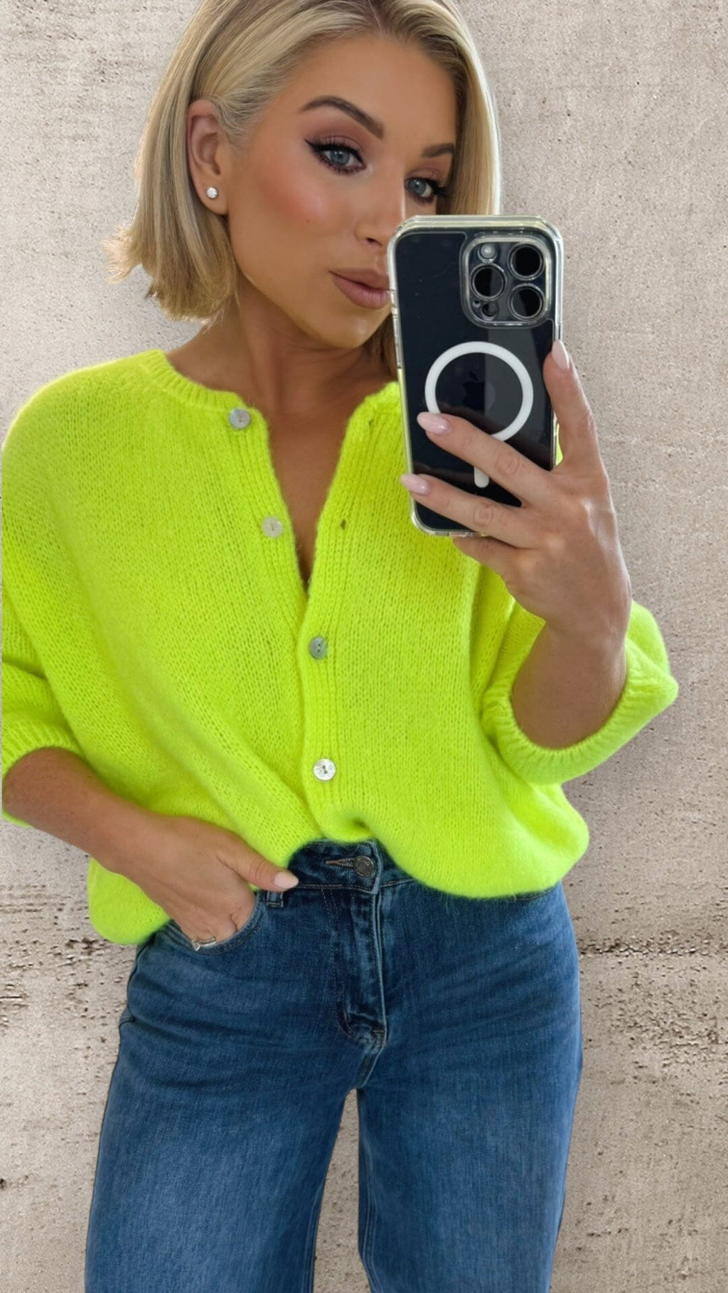NEON YELLOW HAZE KNIT Tops & Jumpers Noeline 