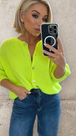NEON YELLOW HAZE KNIT Tops & Jumpers Noeline 