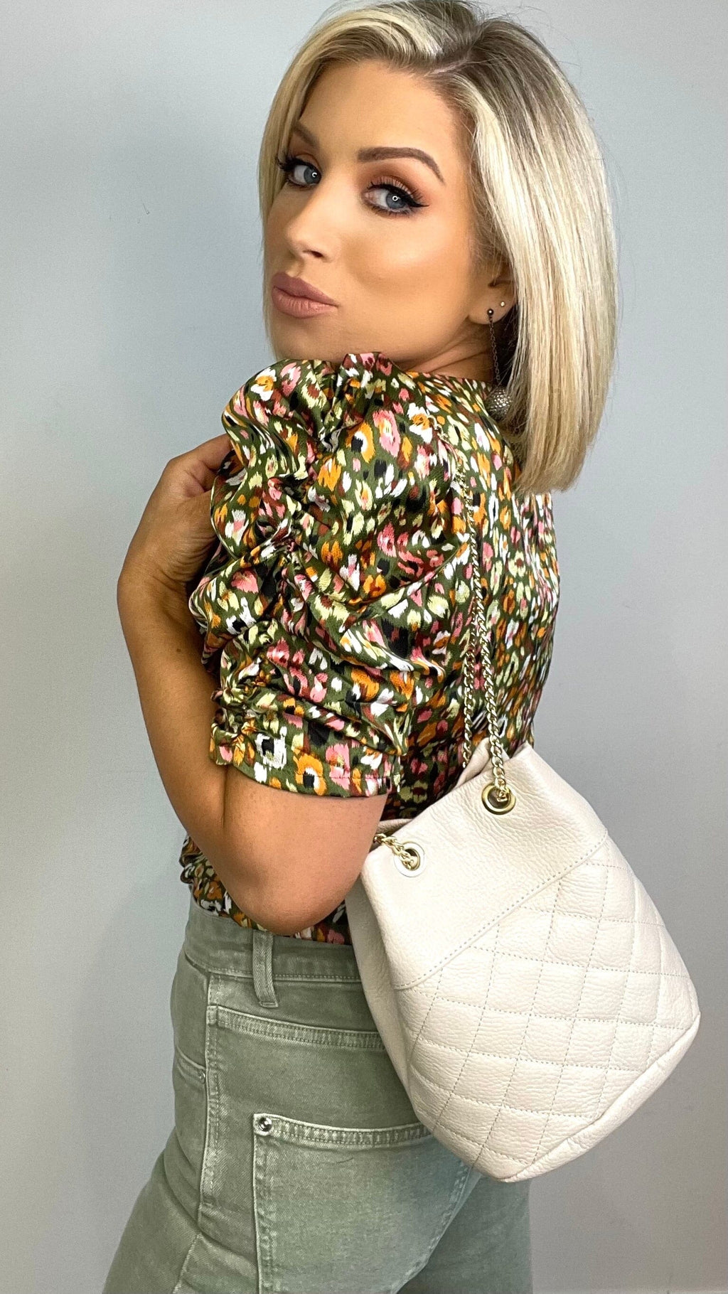 BECCI SWEETHEART TOP - GREEN Coco Boutique 