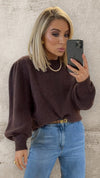 PETRA SUPER SOFT SWEATER - CHOCOLATE Knitwear Gigi Lu 