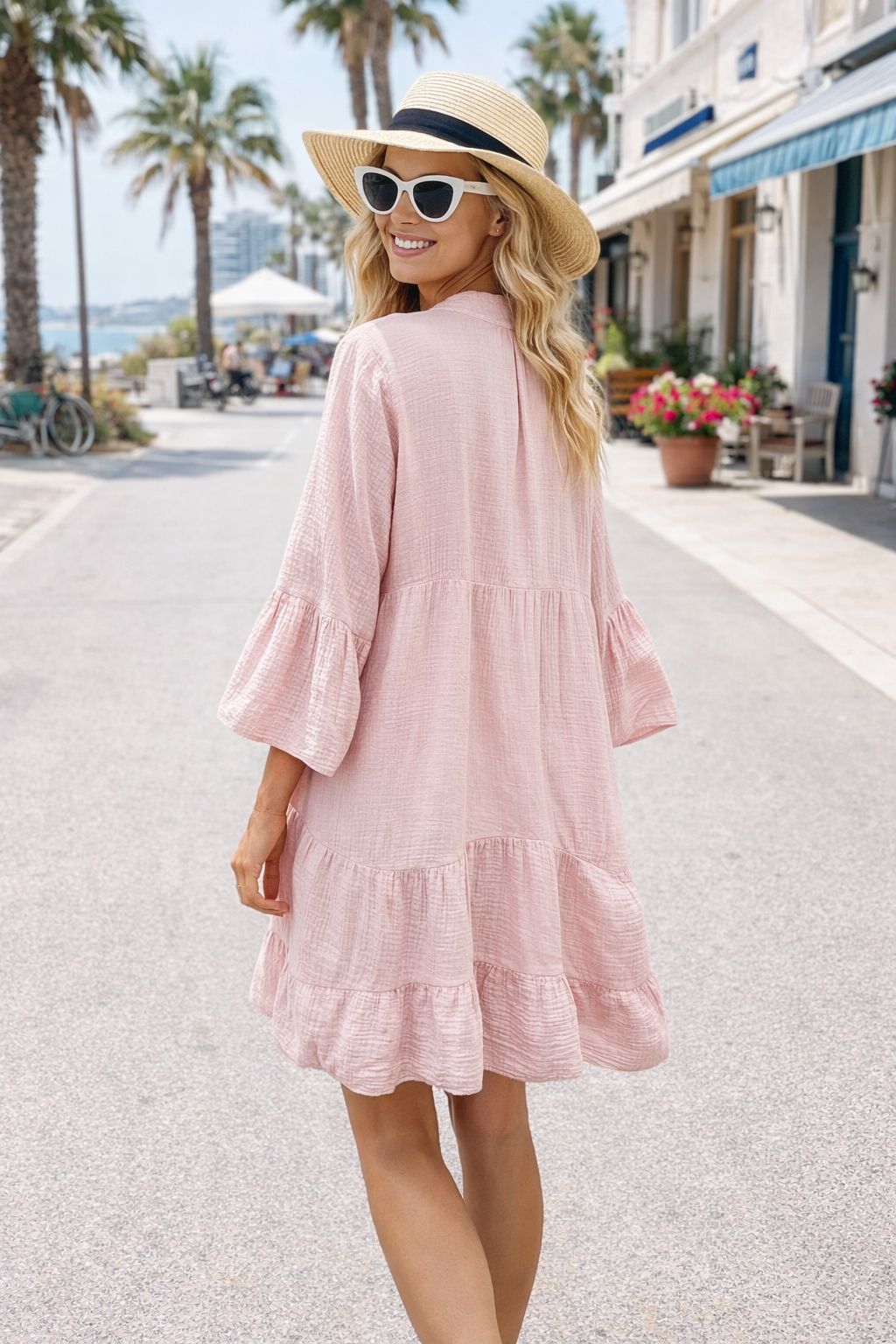 THE SANTORINI DRESS - BLUSH Dresses APRICOT 