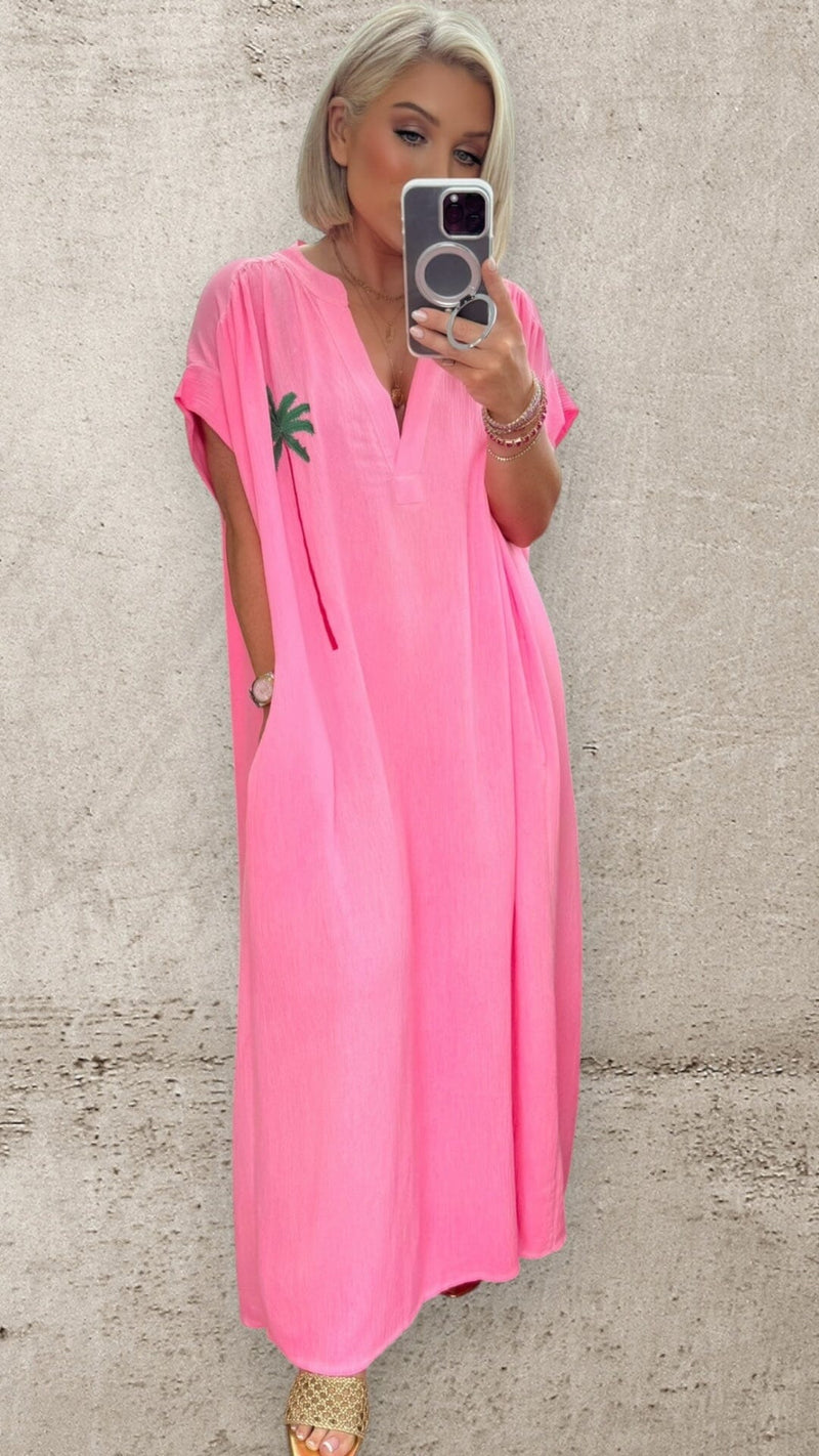 THE PALOMA PALM DRESS Dresses Coco Boutique 