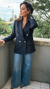 ZOE GOLD-BUTTON BLAZER Coats & Blazers Agnes 