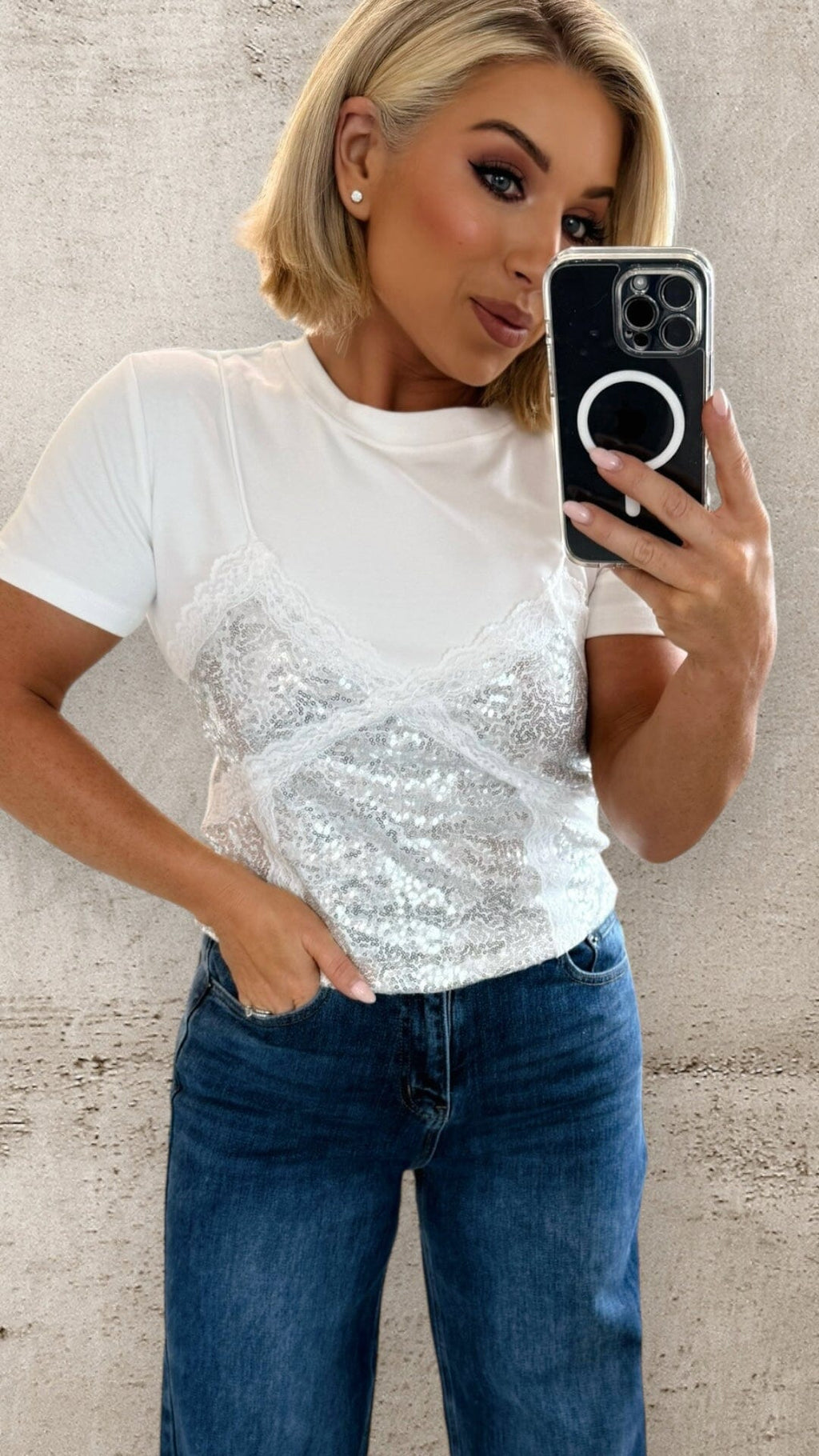 THE STARLIGHT TEE - WHITE Tops & Jumpers LUMIN 