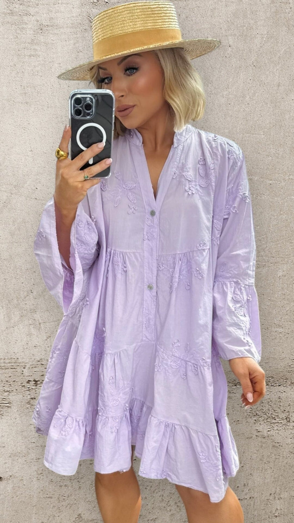 THE LAVANDE SWING DRESS - LILAC Dresses Coco Boutique 