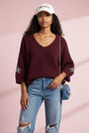 THE STARLIGHT KNIT - MULBERRY Knitwear Avril Vin 