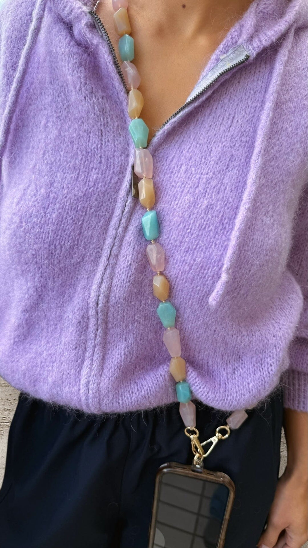 CELESTE PHONE CARRIER - PASTEL GEMSTONE Jewellery & Accessories LALISTA 