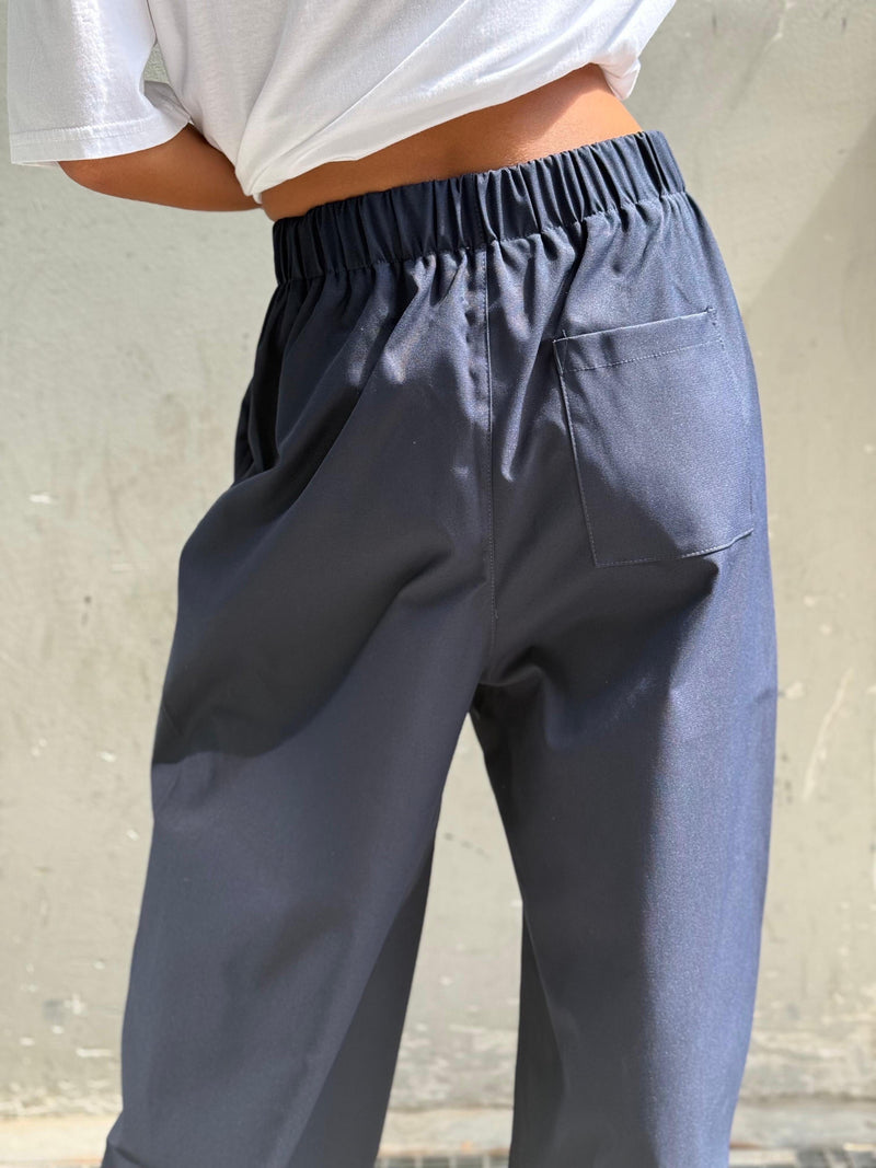 THE ELODIE TROUSERS - NAVY Bottoms, Jeans & Skirts Goldie S 