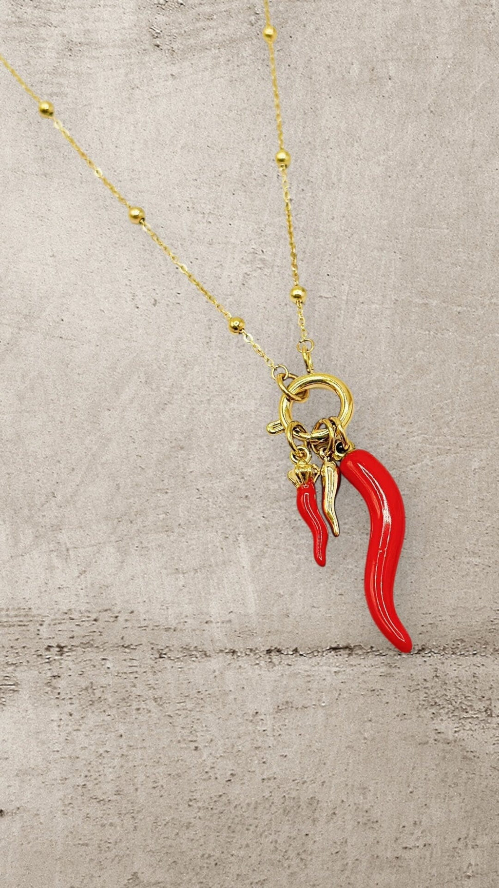 SPICY CHARM CHILLI NECKCLACE Jewellery & Accessories Coco Boutique 