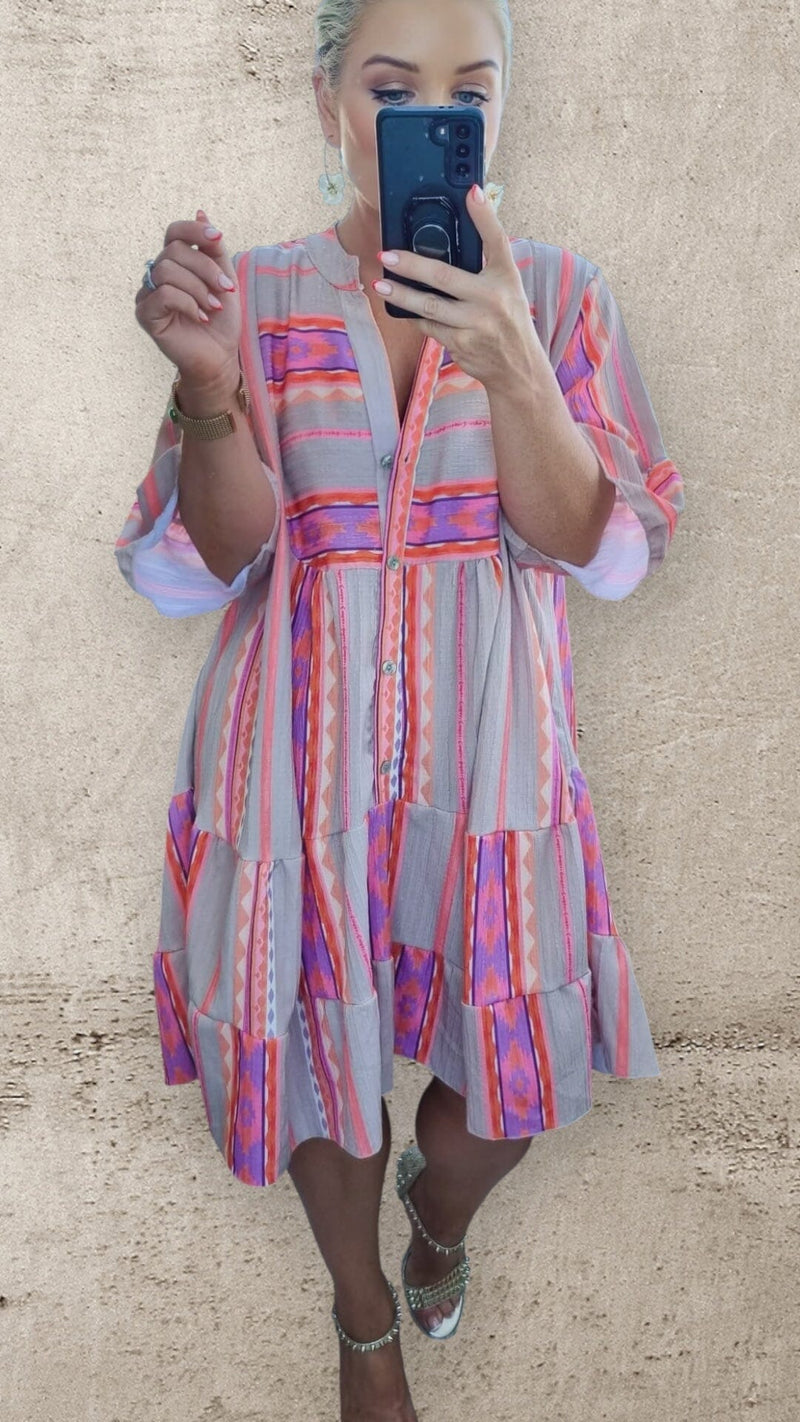 THE MARBELLA DRESS - BEIGE Dresses Coco Boutique 