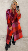 THE VALENCIA COAT - PINK/RED Coats & Blazers Neline 