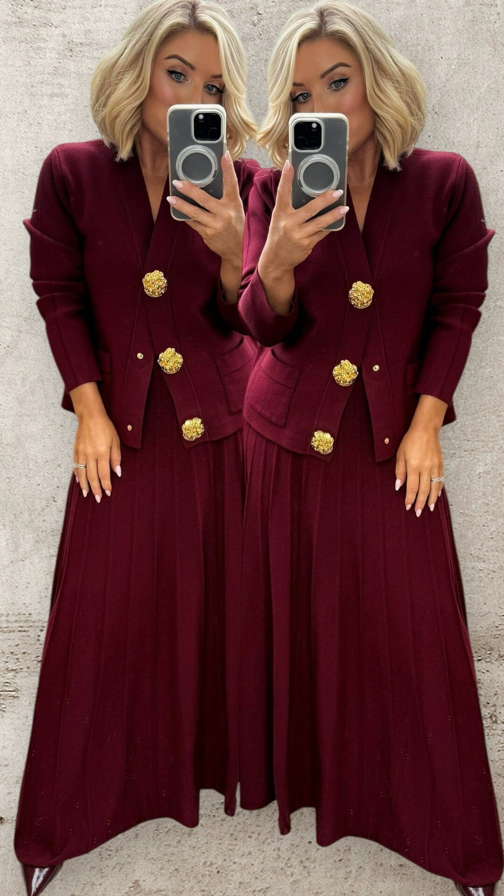 THE BORDEAUX LUXE CO-ORD Co-ord set White Piece 