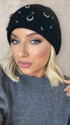 THE LUXE GEM BEANIE - BLACK NOIR Hat Sweet Eme 